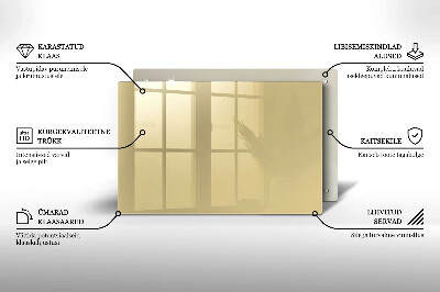 Dessous de bougie rectangulaire Couleur beige