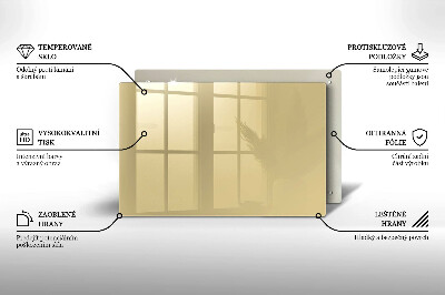 Dessous de bougie rectangulaire Couleur beige