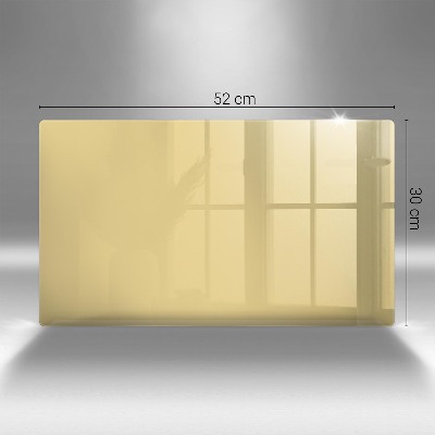 Dessous de bougie rectangulaire Couleur jaune