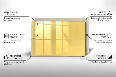 Dessous de bougie rectangulaire Couleur jaune