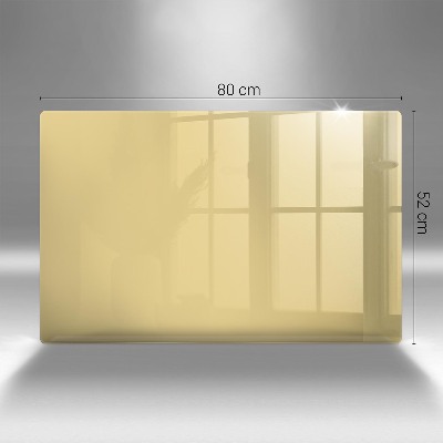 Dessous de bougie rectangulaire Couleur jaune