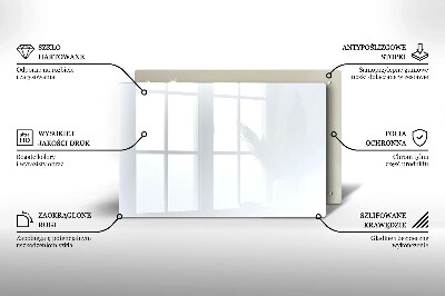 Dessous de bougie rectangulaire Couleur blanche