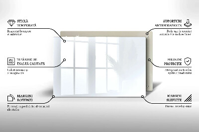 Dessous de bougie rectangulaire Couleur blanche