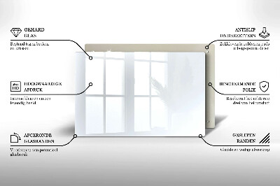 Dessous de bougie rectangulaire Couleur blanche