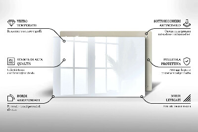 Dessous de bougie rectangulaire Couleur blanche