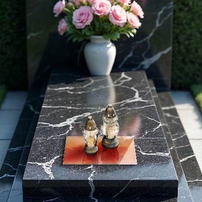 Dessous de bougie rectangulaire Couleur orange