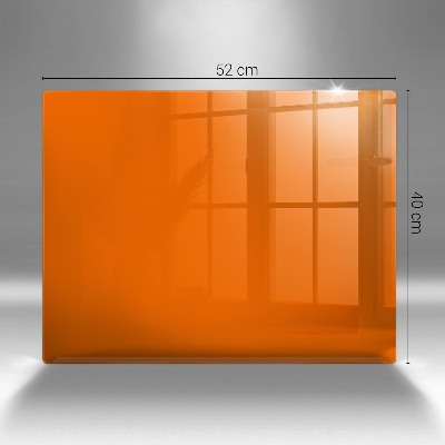 Dessous de bougie rectangulaire Couleur orange