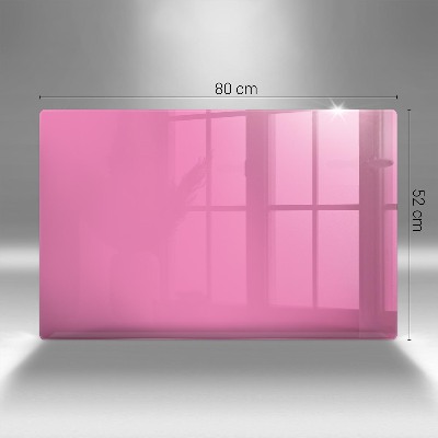 Dessous de bougie rectangulaire Couleur rose