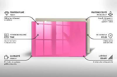 Dessous de bougie rectangulaire Couleur rose