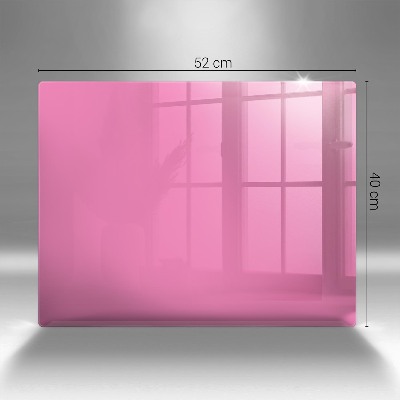 Dessous de bougie rectangulaire Couleur rose