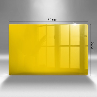 Dessous de bougie rectangulaire Couleur jaune