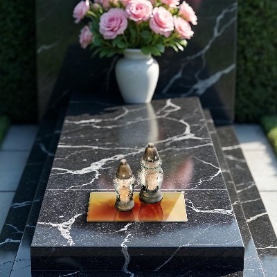 Dessous de bougie rectangulaire Couleur jaune foncé