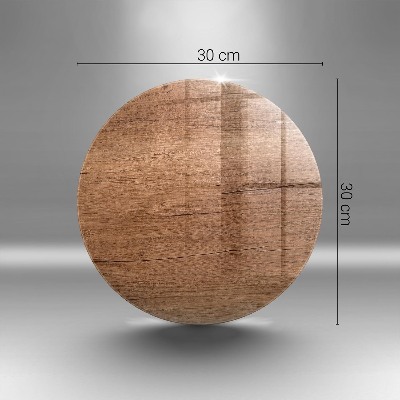 Dessous de bougie rond Texture du bois