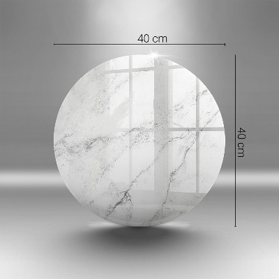 Dessous de bougie rond Texture de marbre élégante