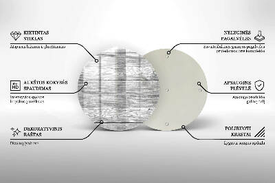 Dessous de bougie rond Vieilles planches de bois