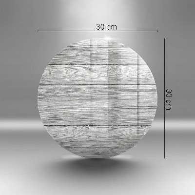 Dessous de bougie rond Vieilles planches de bois