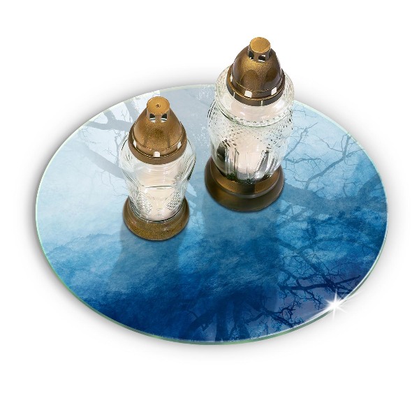 Dessous de bougie rond Contexte abstrait