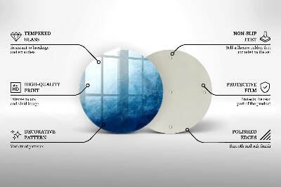 Dessous de bougie rond Contexte abstrait