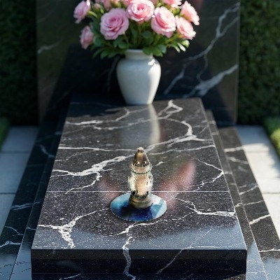 Dessous de bougie rond Eau bleue