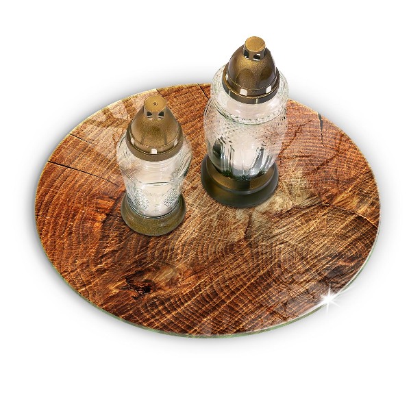 Dessous de bougie rond Cernes des arbres