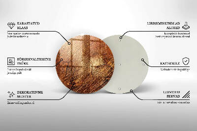 Dessous de bougie rond Cernes des arbres