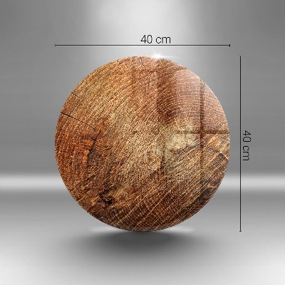 Dessous de bougie rond Cernes des arbres