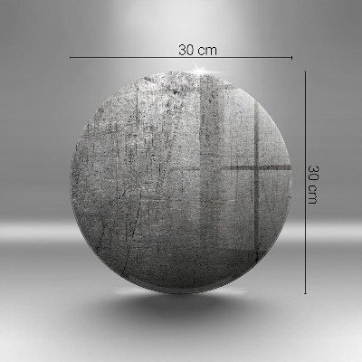 Dessous de bougie rond Texture métallique