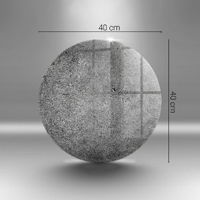 Dessous de bougie rond Texture de pierre en béton