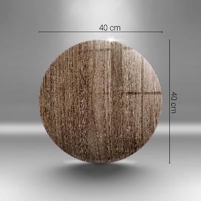 Dessous de bougie rond Texture du bois