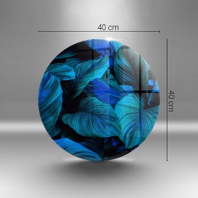 Dessous de bougie rond Feuilles de végétation de la jungle
