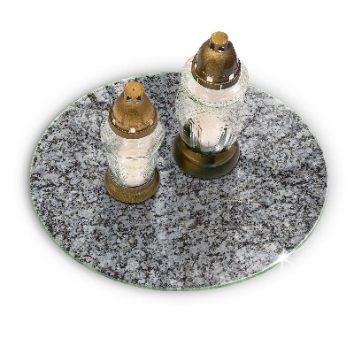 Dessous de bougie rond Texture de pierre