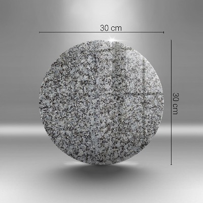 Dessous de bougie rond Texture de pierre