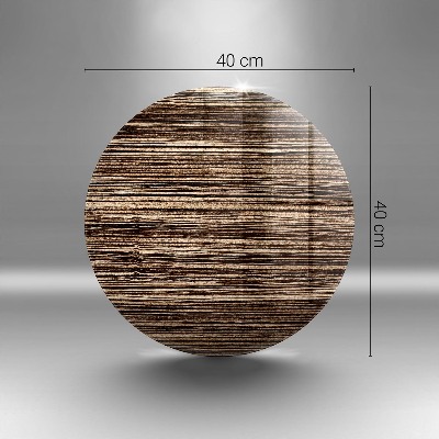 Dessous de bougie rond Texture du bois