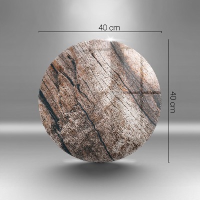 Dessous de bougie rond Structure en bois