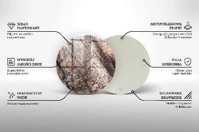 Dessous de bougie rond Structure en bois