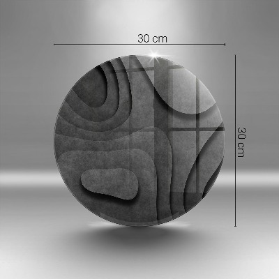 Dessous de bougie rond formes de pierre 3D