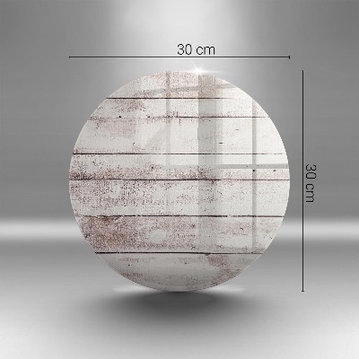 Dessous de bougie rond Vieilles planches de bois