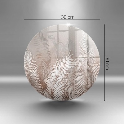 Dessous de bougie rond Végétation feuillue bohème