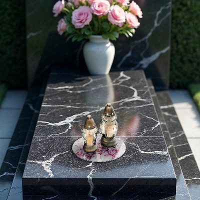 Dessous de bougie rond Bouquet de pivoines