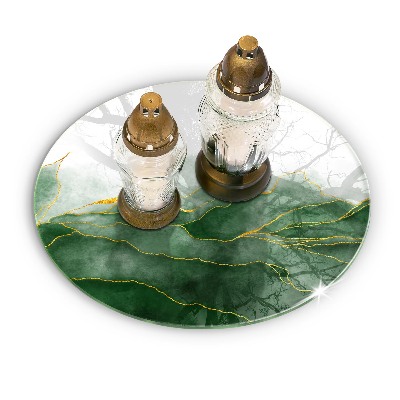 Dessous de bougie rond Nature abstraite