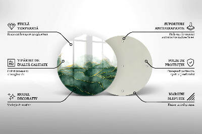Dessous de bougie rond Nature abstraite