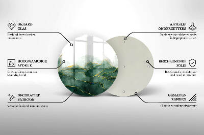 Dessous de bougie rond Nature abstraite