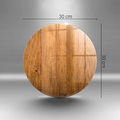 Dessous de bougie rond planches de bois