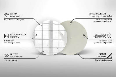 Dessous de bougie rond Panneaux lumineux modernes