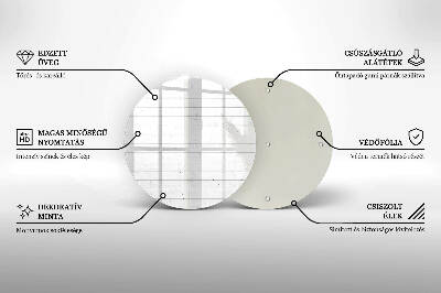 Dessous de bougie rond Panneaux lumineux modernes