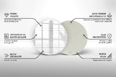 Dessous de bougie rond Panneaux lumineux modernes