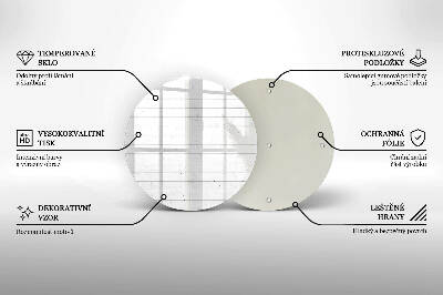 Dessous de bougie rond Panneaux lumineux modernes
