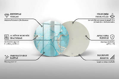 Dessous de bougie rond Pierre abstraite