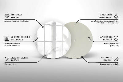 Dessous de bougie rond Marbre moderne