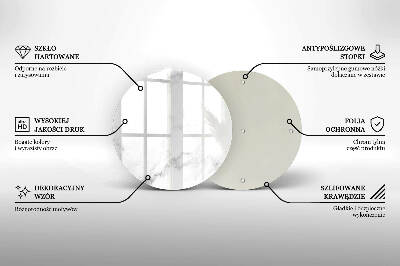 Dessous de bougie rond Marbre moderne